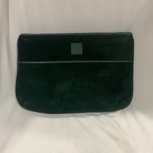 Vintage Anne Klein for Calderon Suede Clutch/Crossbody/Shoulder Bag Purse